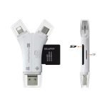 Lector Micro SD 4 en 1 con Adaptador USB/Tipo C para iPhone, iPad, MacBook y Android - Imagen 2