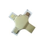 USB Metálico 64 GB 3.0 OTG 4 en 1 Lighting, Type-C, Micro USB